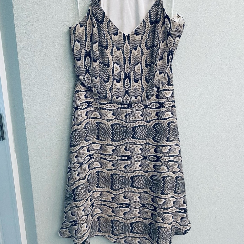Express Skater Dress Size 2 – Snake Print – Like New!